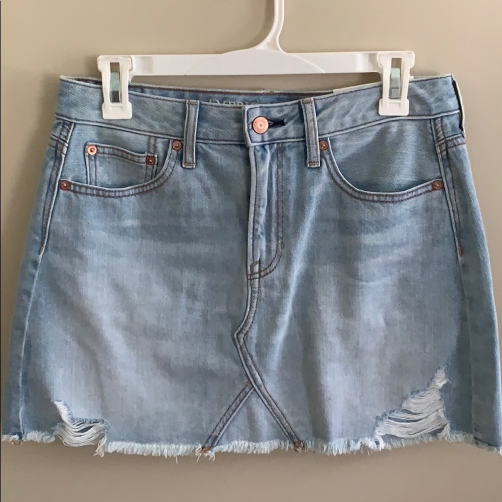Denim mini skirt